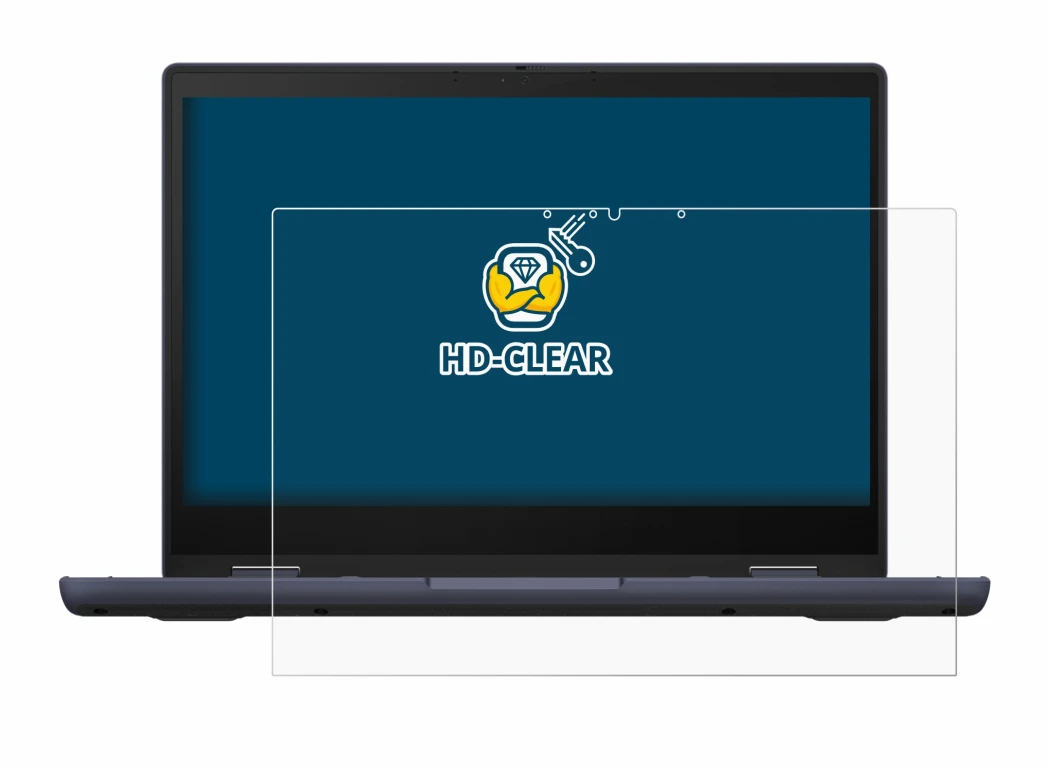 Image de l'appareil ASUS ExpertBook BR1402 avec une grande variété de protections d'écran.