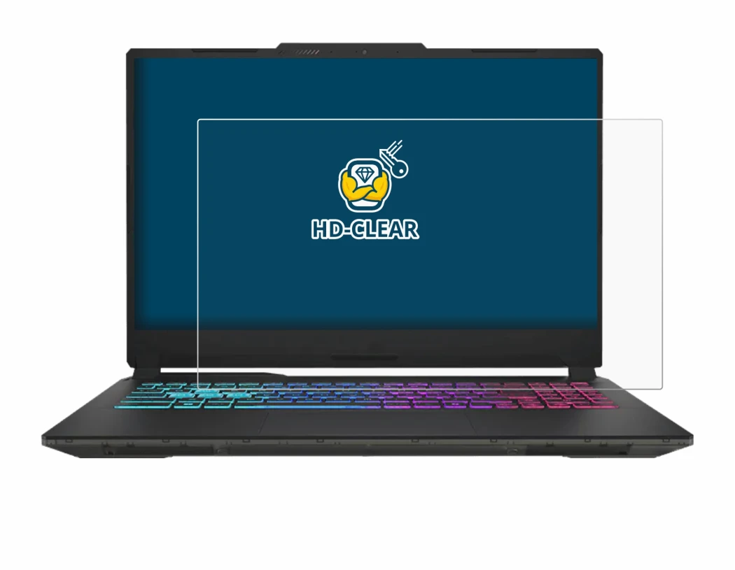Image de l'appareil MSI Cyborg 15 A13V avec une grande variété de protections d'écran.