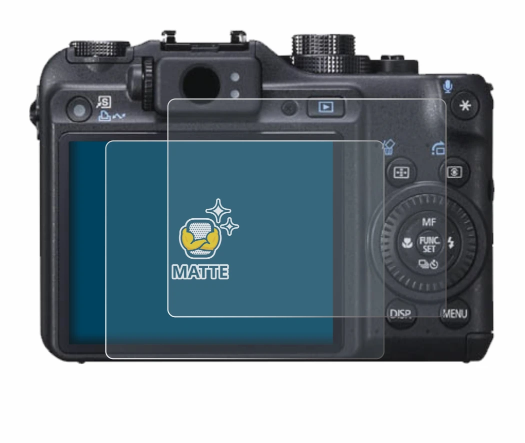 Image de l'appareil Canon PowerShot G10 avec une grande variété de protections d'écran.
