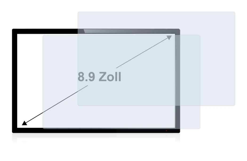 Image de l'appareil avec une grande variété de protections d'écran.