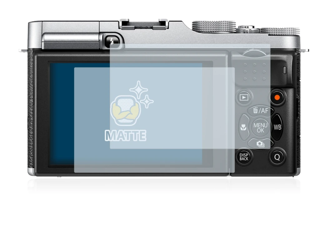 Image de l'appareil Fujifilm X-M1 avec une grande variété de protections d'écran.