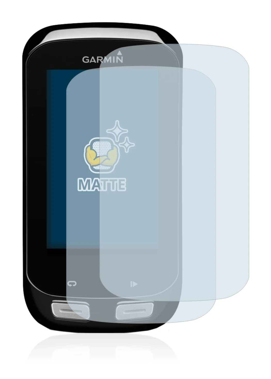 Image de l'appareil Garmin Edge 1000 avec une grande variété de protections d'écran.