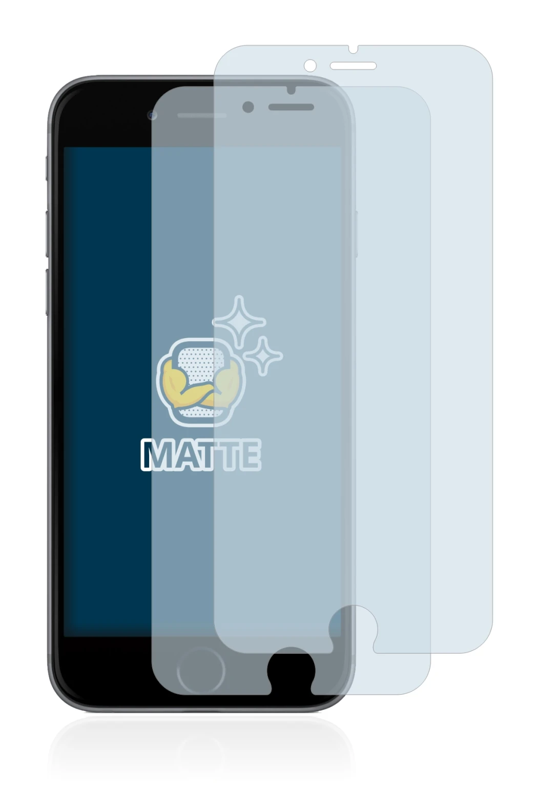 Image de l'appareil Apple iPhone 6 Plus avec une grande variété de protections d'écran.