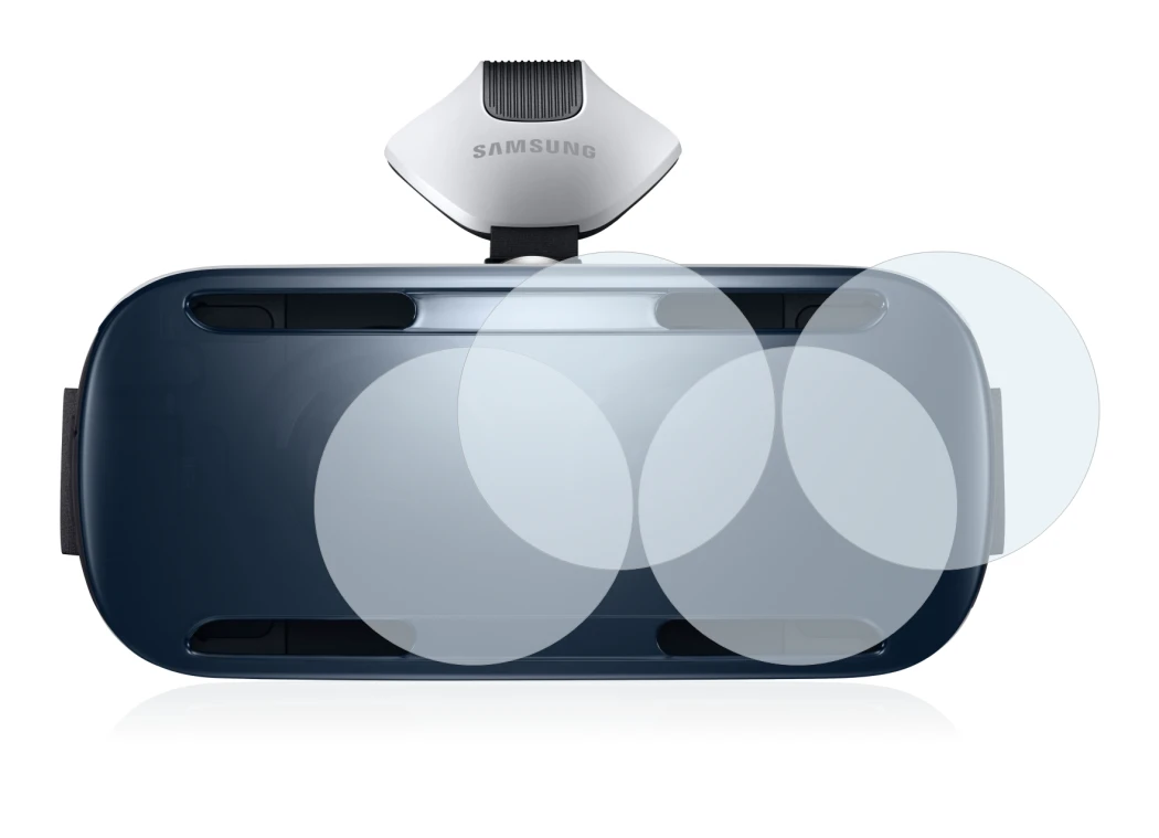 Image de l'appareil Samsung Gear VR avec une grande variété de protections d'écran.