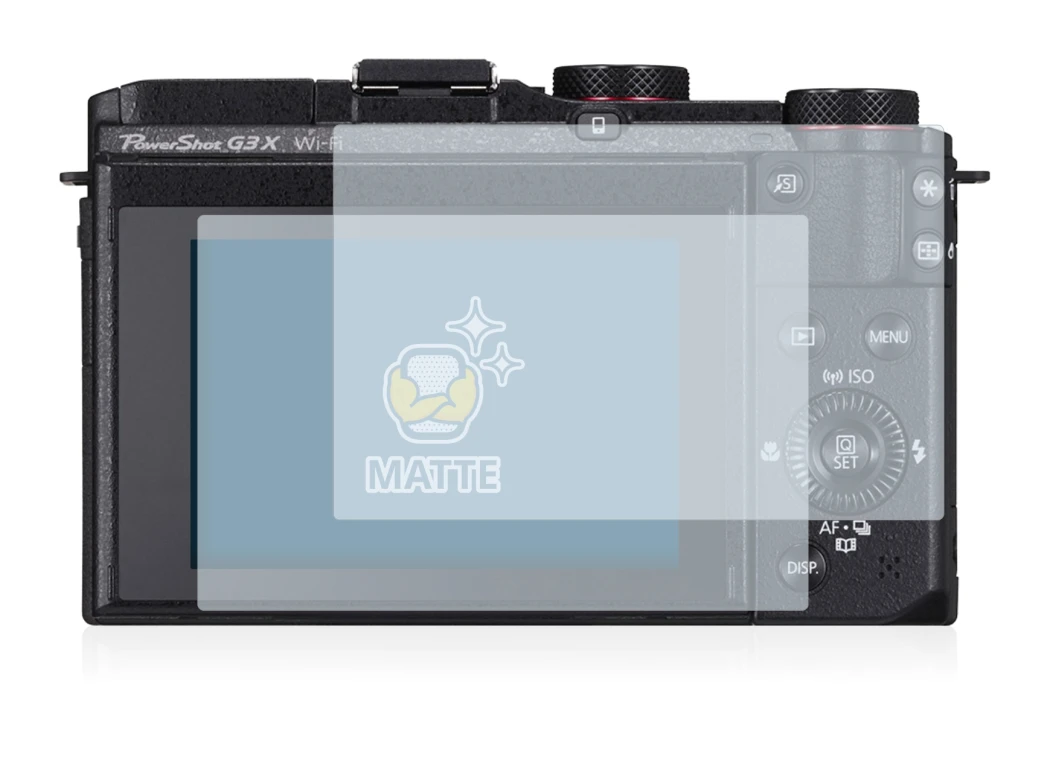 Image de l'appareil Canon PowerShot G3 X avec une grande variété de protections d'écran.