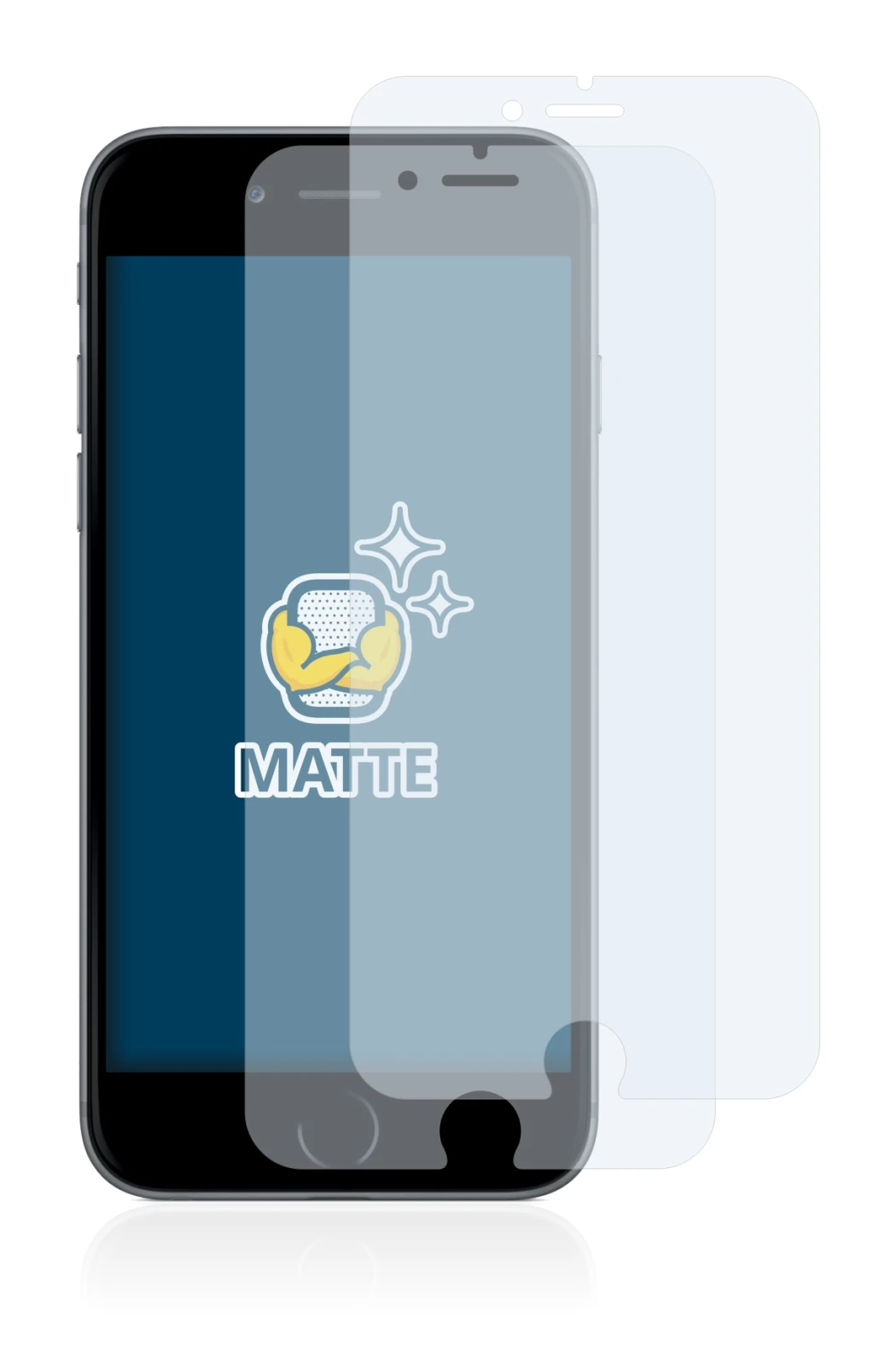 Image de l'appareil Apple iPhone 6S Plus avec une grande variété de protections d'écran.