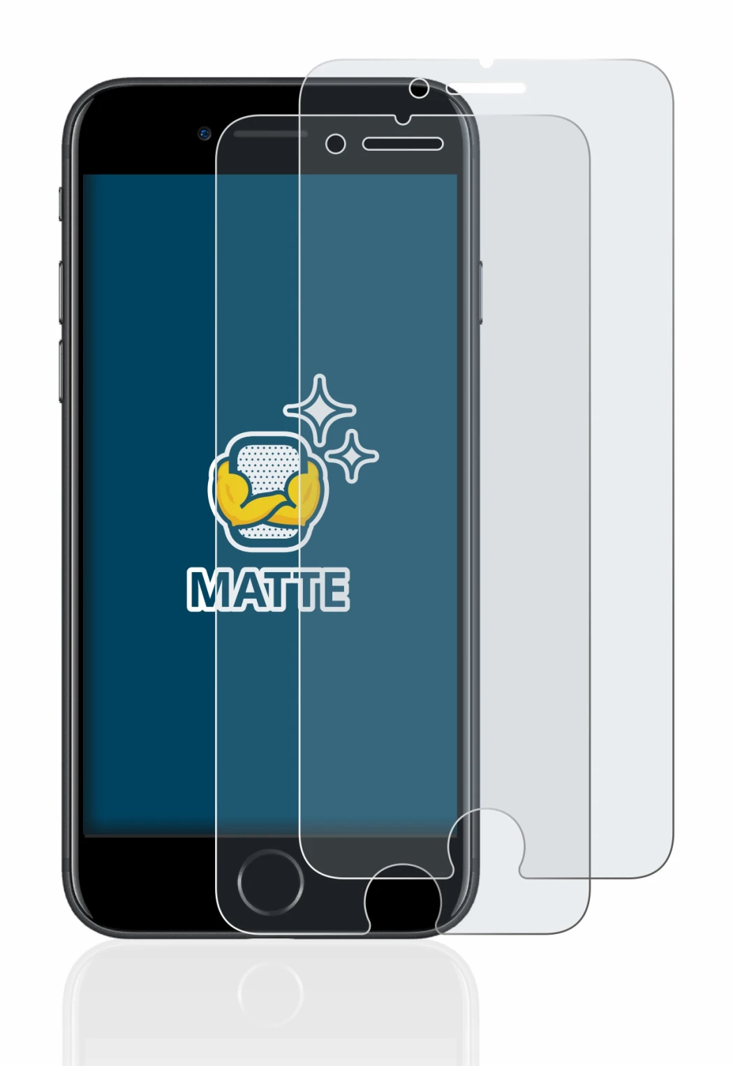 Image de l'appareil Apple iPhone 7 avec une grande variété de protections d'écran.