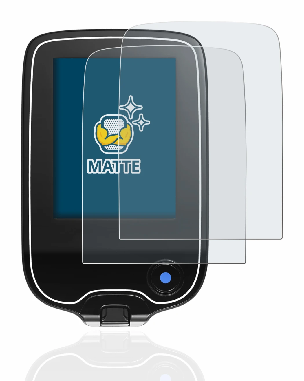 Image de l'appareil Freestyle Libre avec une grande variété de protections d'écran.