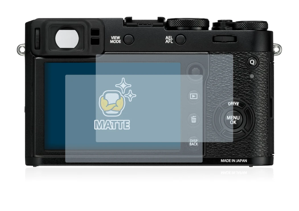 Image de l'appareil Fujifilm X100F avec une grande variété de protections d'écran.