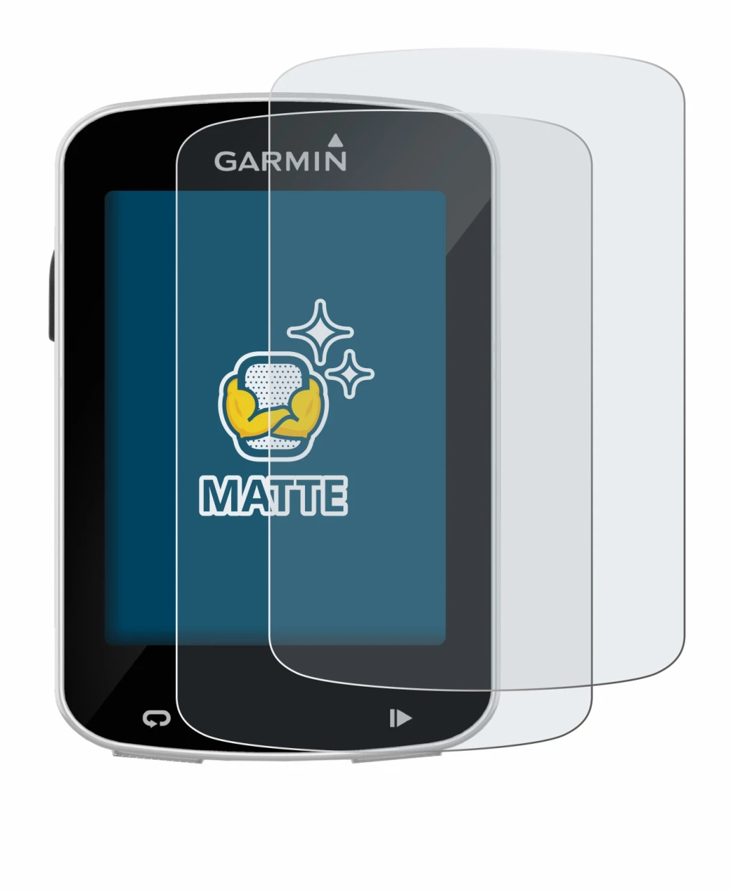 Image de l'appareil Garmin Edge Explore 820 avec une grande variété de protections d'écran.