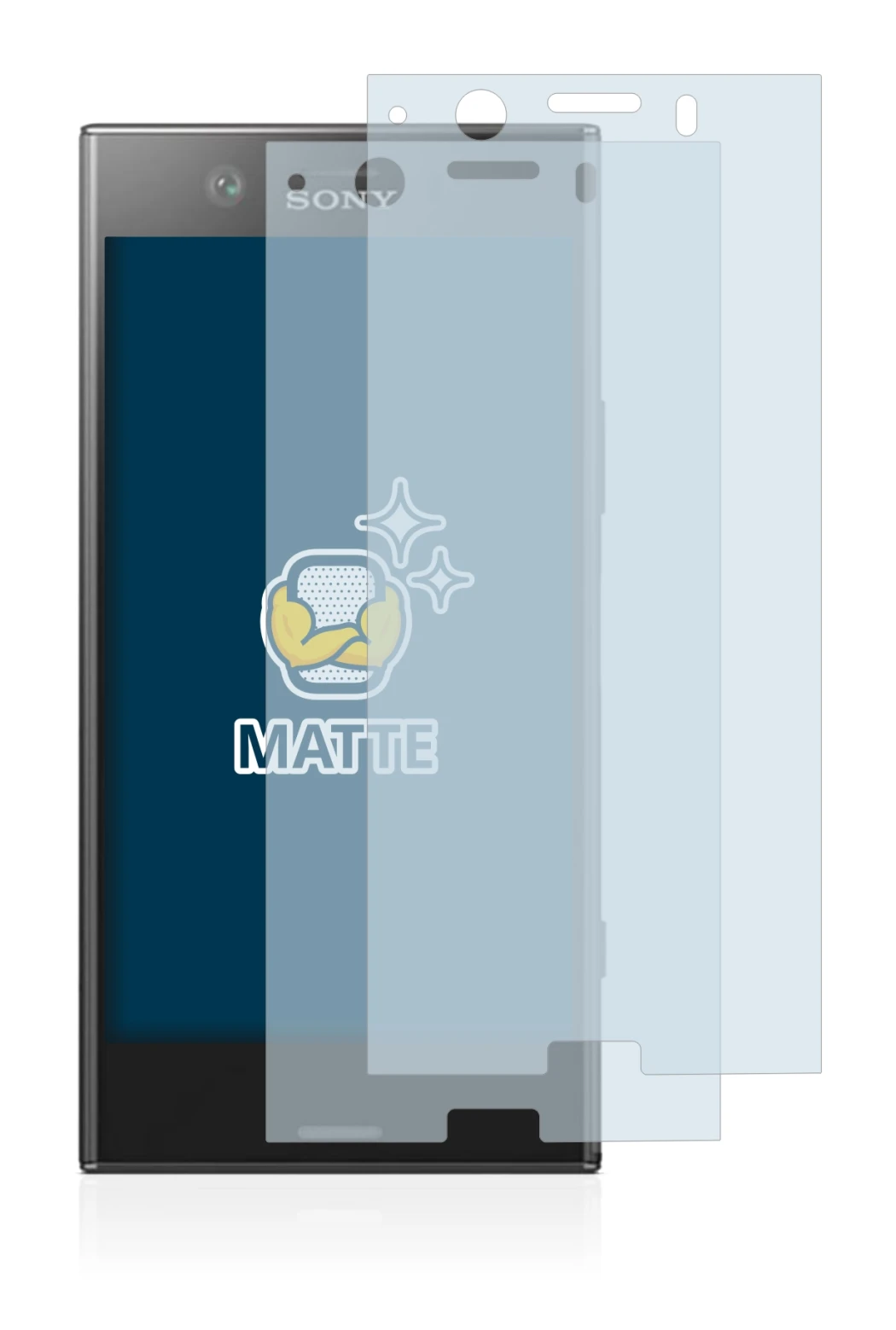 Image de l'appareil Sony Xperia XZ1 Compact avec une grande variété de protections d'écran.