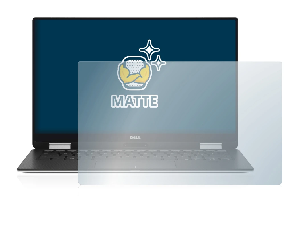Image de l'appareil Dell XPS 13 9365 2-in-1 avec une grande variété de protections d'écran.