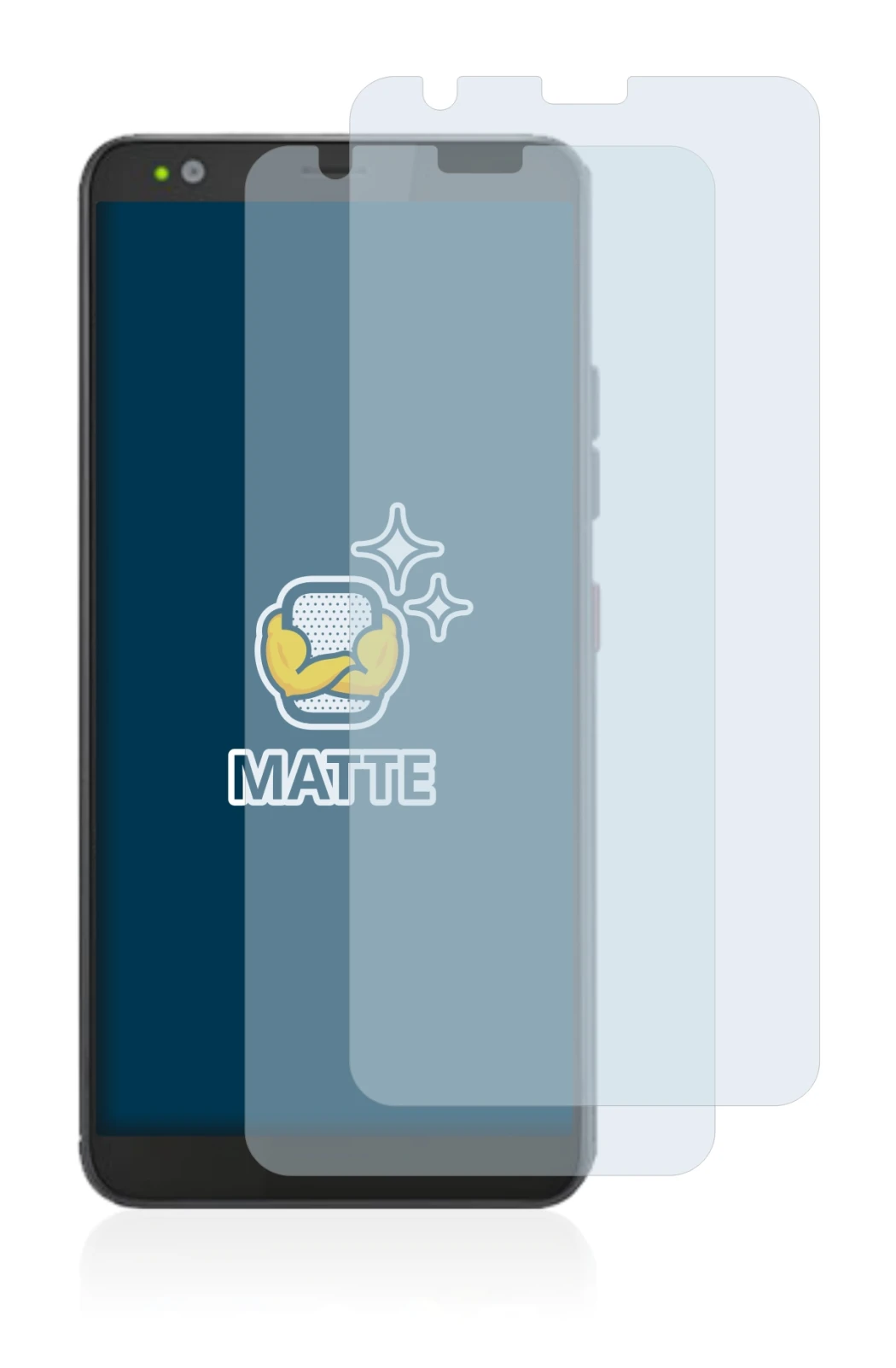 Image de l'appareil Gigaset GS370 avec une grande variété de protections d'écran.