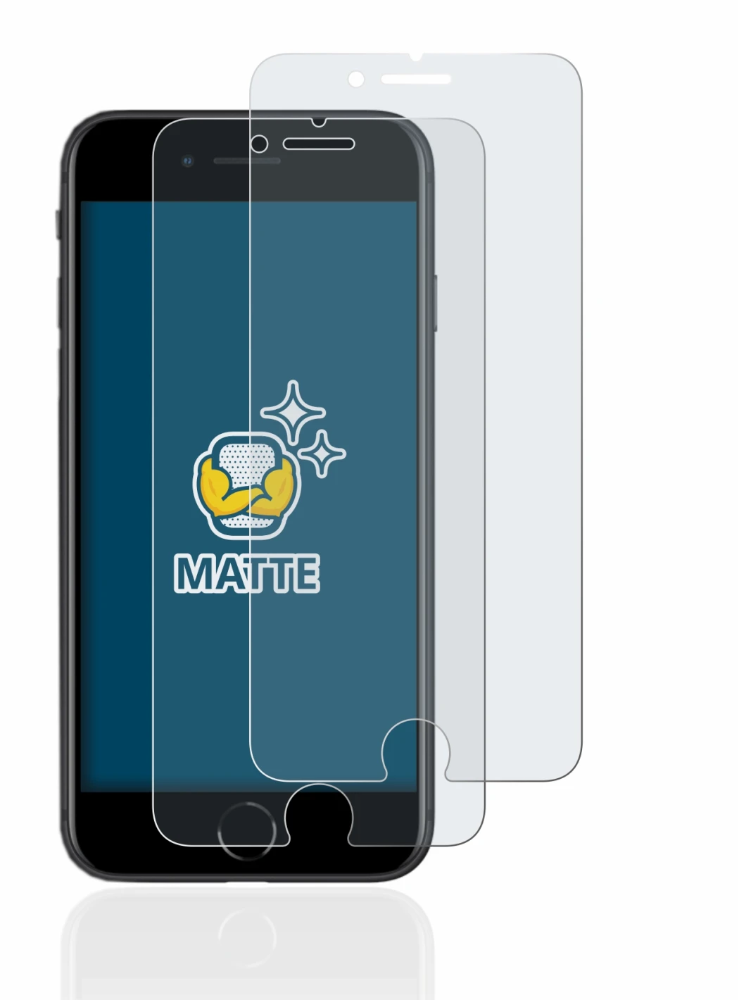 Image de l'appareil Apple iPhone SE 2 2020 avec une grande variété de protections d'écran.