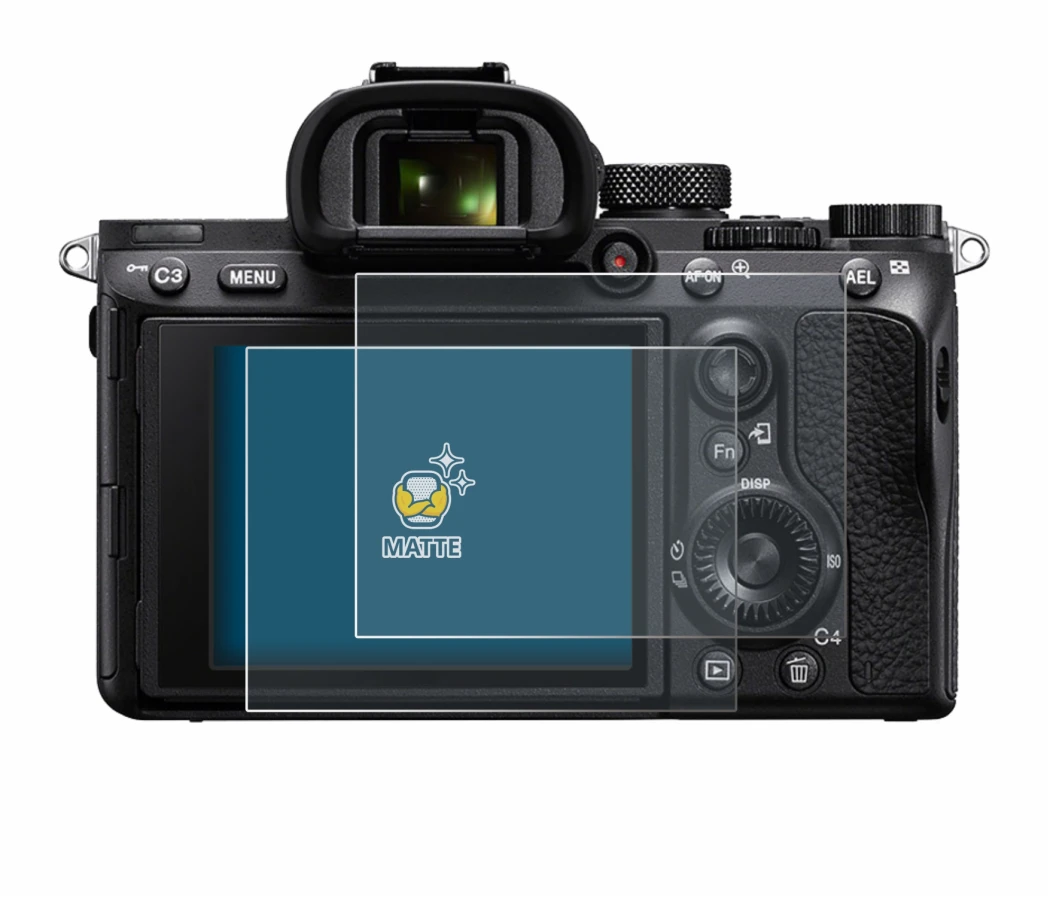Image de l'appareil Sony Alpha 7 III (ILCE-7M3) avec une grande variété de protections d'écran.