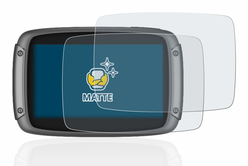 Image de l'appareil TomTom Rider 550 avec une grande variété de protections d'écran.