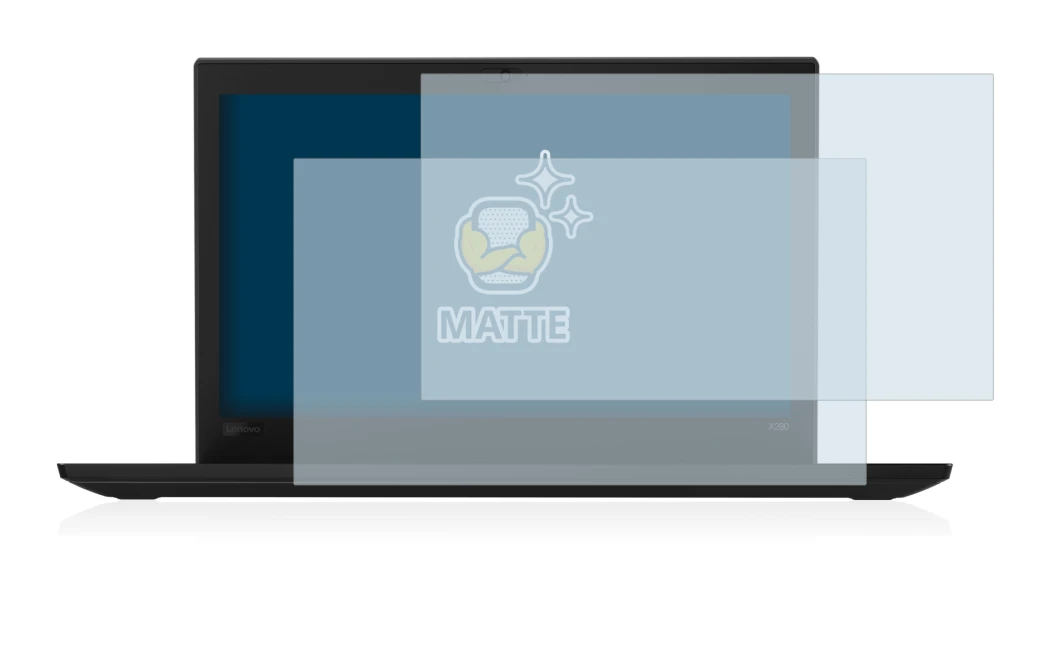 Image de l'appareil Lenovo Thinkpad X280 avec une grande variété de protections d'écran.