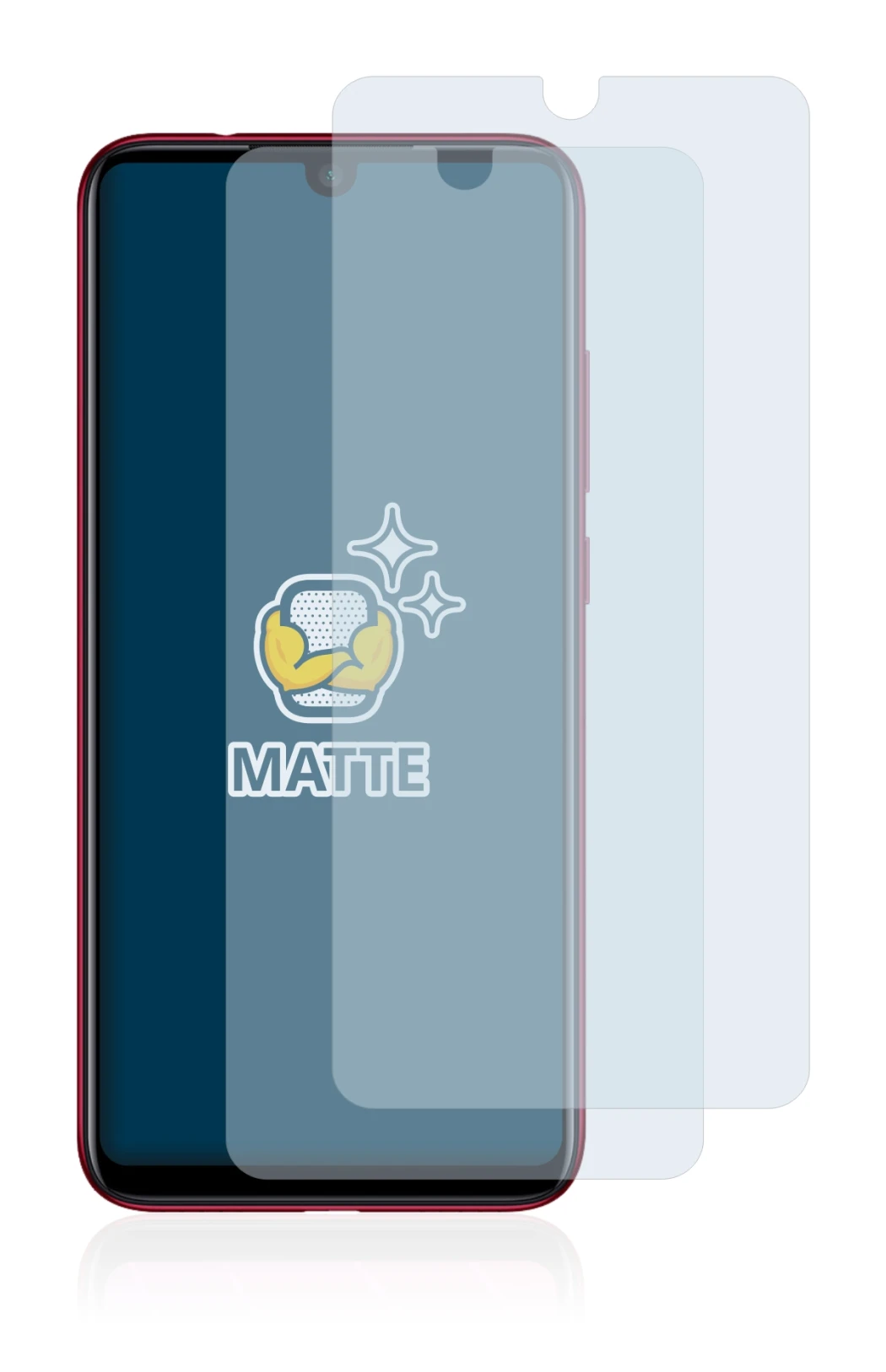 Image de l'appareil Xiaomi Redmi Note 7 avec une grande variété de protections d'écran.