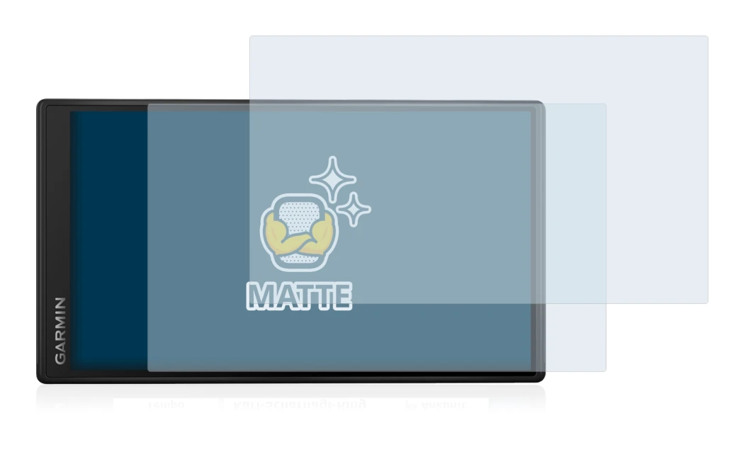 Image de l'appareil Garmin DriveSmart 55 avec une grande variété de protections d'écran.
