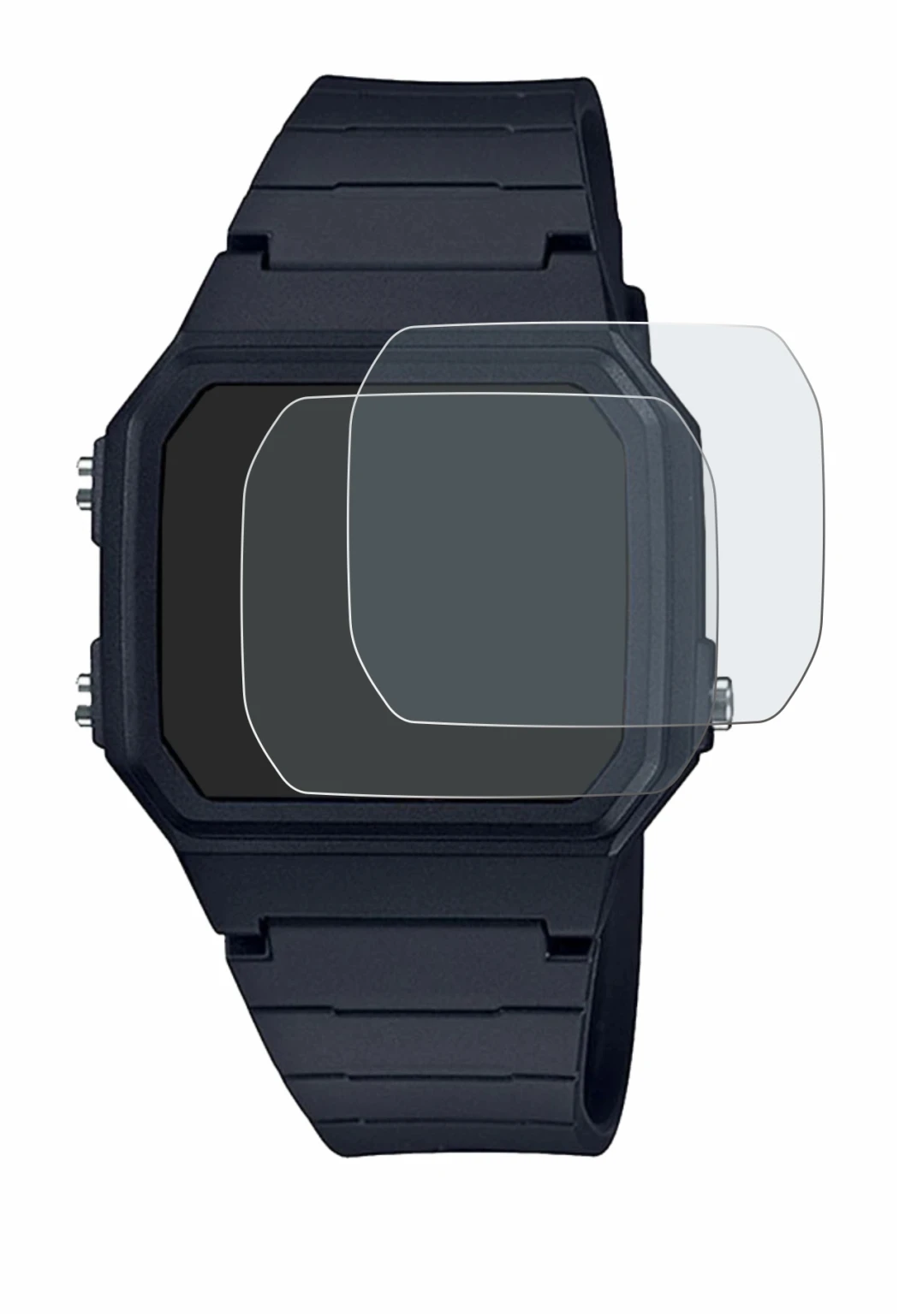 Image de l'appareil Casio Unisex F-91W avec une grande variété de protections d'écran.