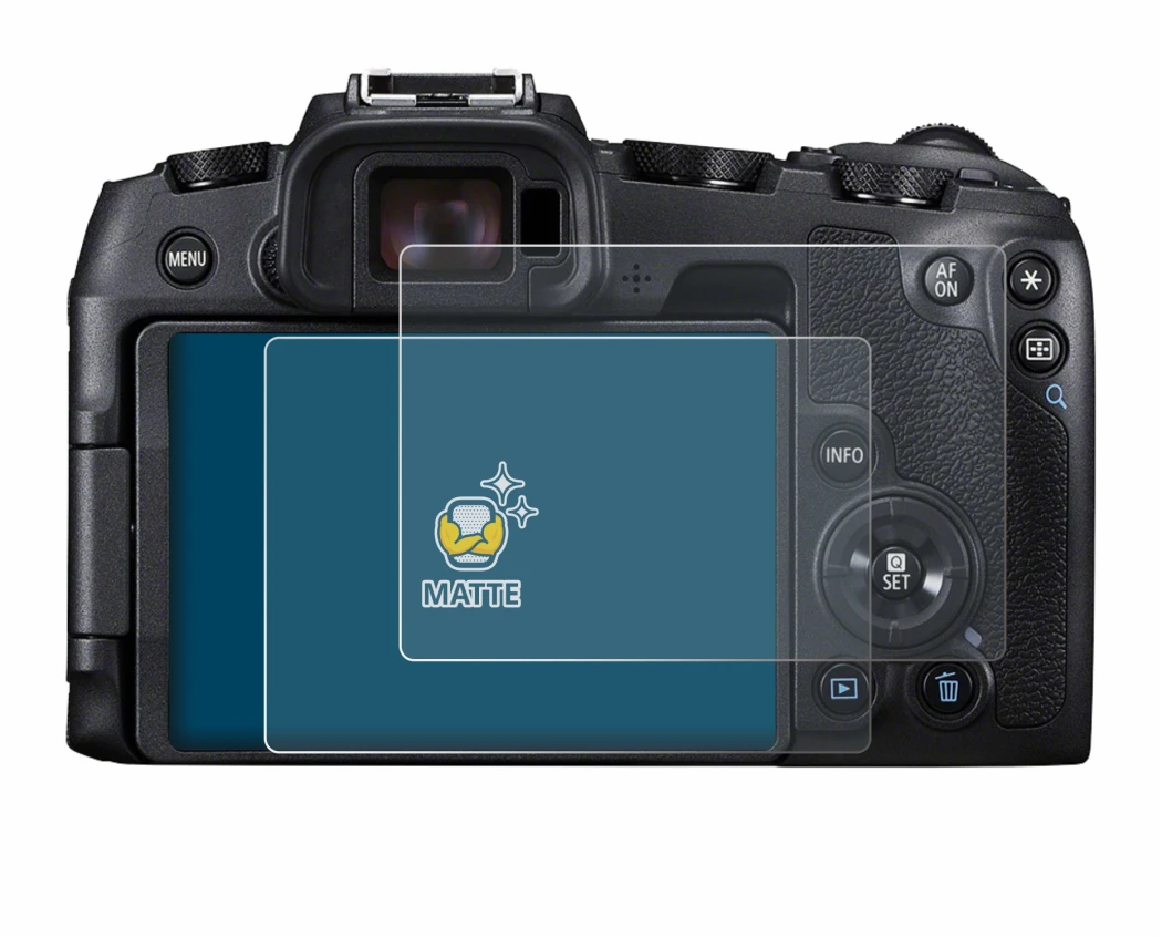Image de l'appareil Canon EOS RP avec une grande variété de protections d'écran.