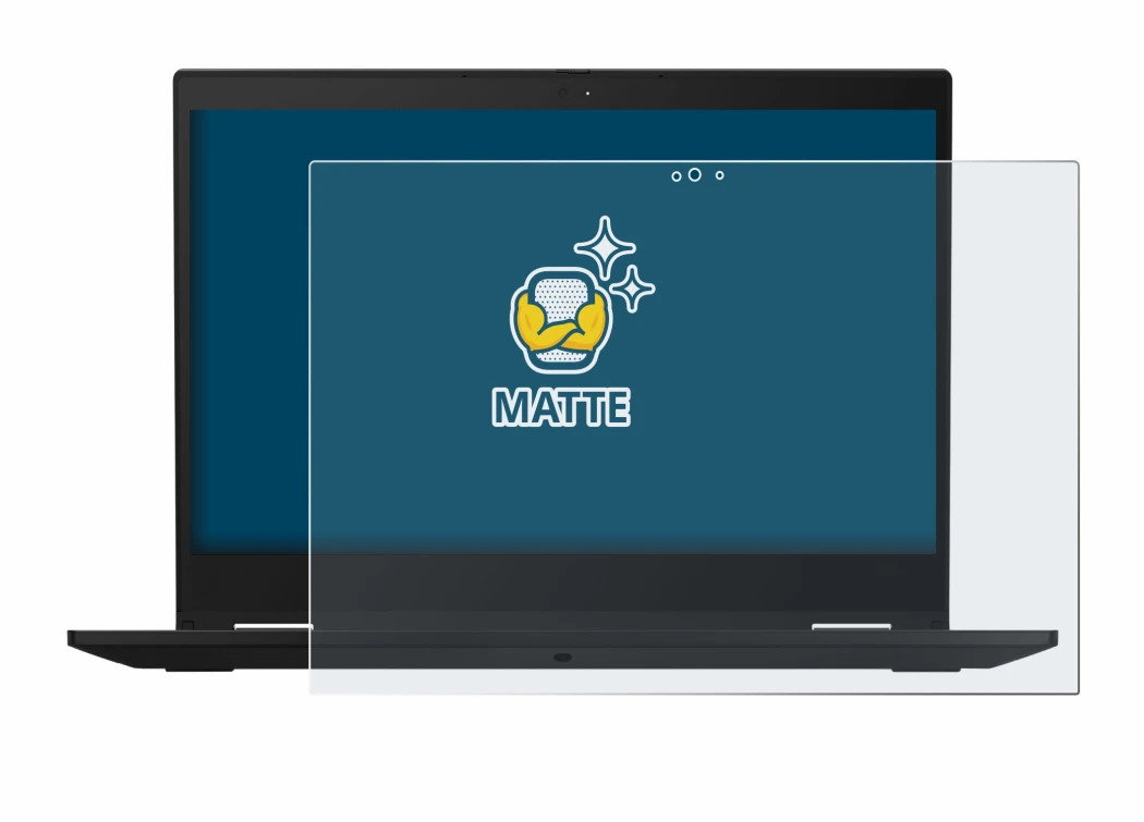 Image de l'appareil Lenovo ThinkPad X390 Yoga avec une grande variété de protections d'écran.