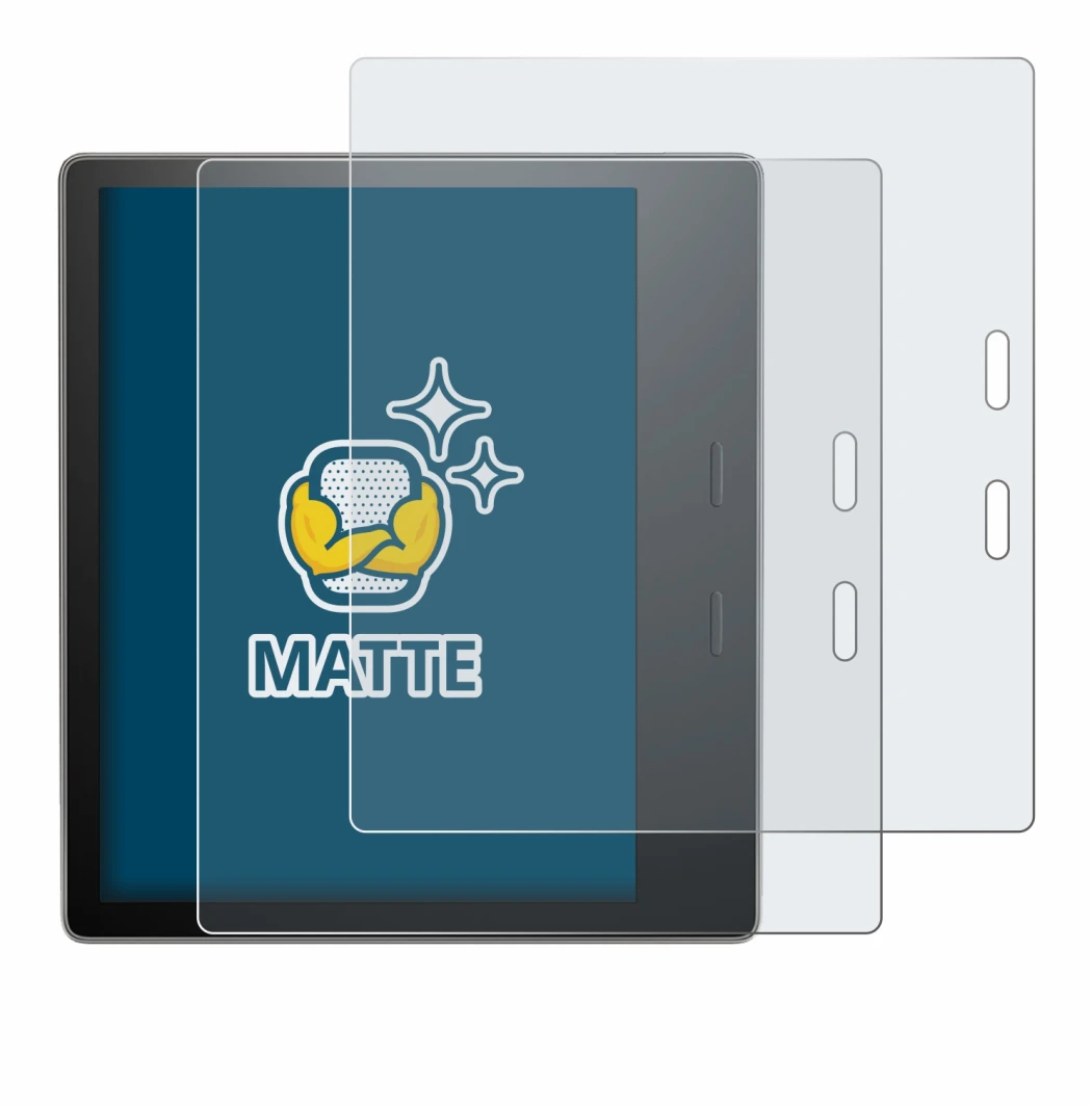 Image de l'appareil Amazon Kindle Oasis 2019 (10ème Gen.) avec une grande variété de protections d'écran.