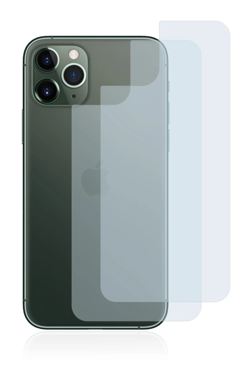 Image de l'appareil Apple iPhone 11 Pro (Arrière) avec une grande variété de protections d'écran.