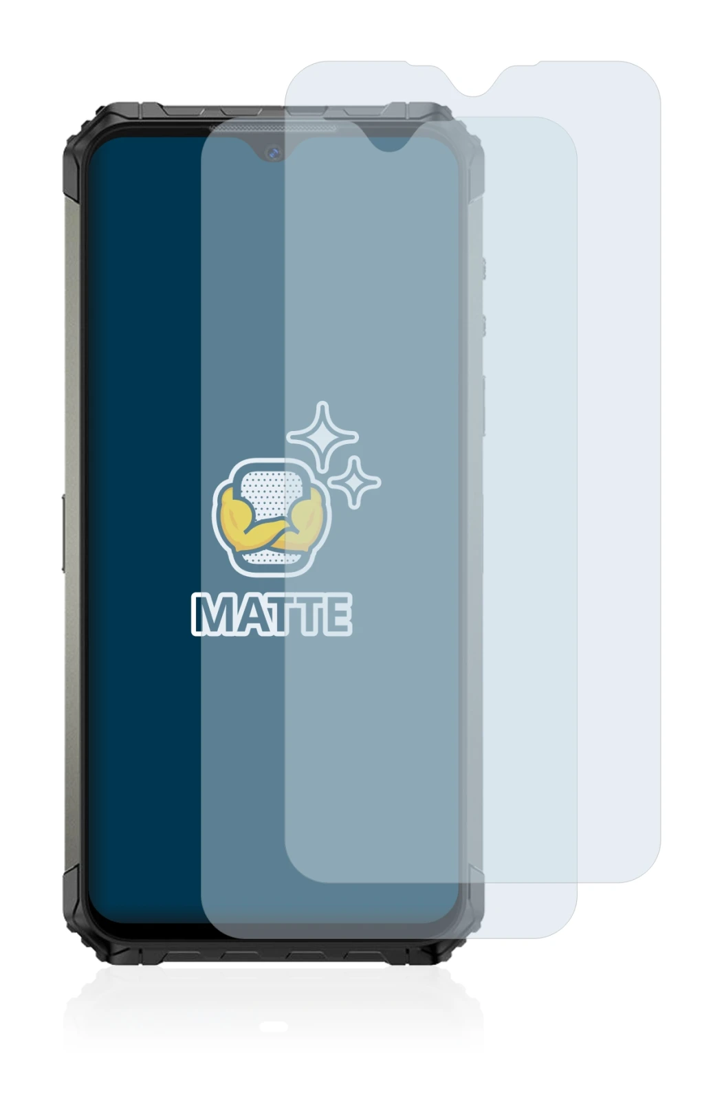 Image de l'appareil Ulefone Armor 7 avec une grande variété de protections d'écran.