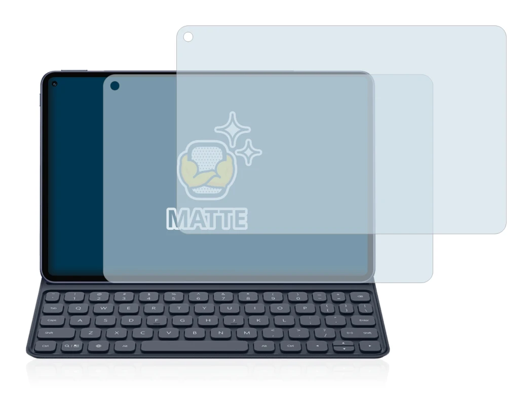 Image de l'appareil Huawei MatePad Pro (2019) avec une grande variété de protections d'écran.