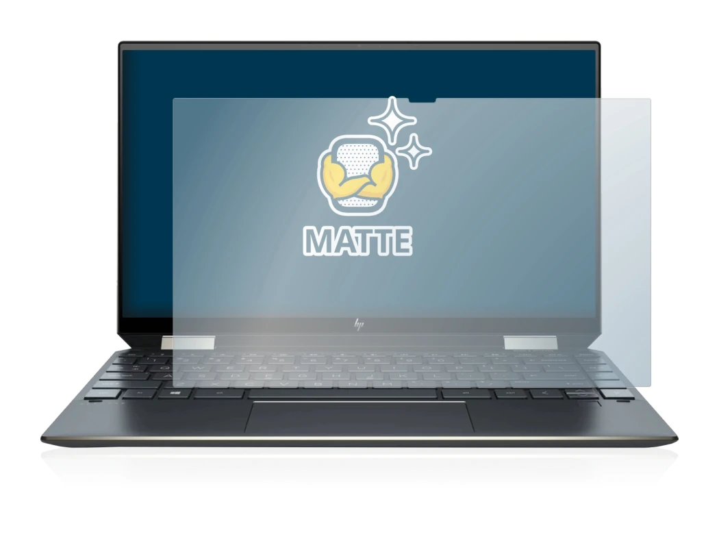 Image de l'appareil HP Spectre x360 13-aw0000ns avec une grande variété de protections d'écran.