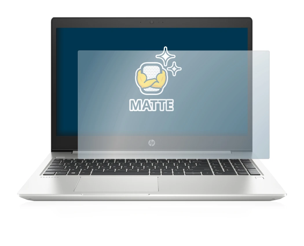 Image de l'appareil HP ProBook 450 G6 avec une grande variété de protections d'écran.
