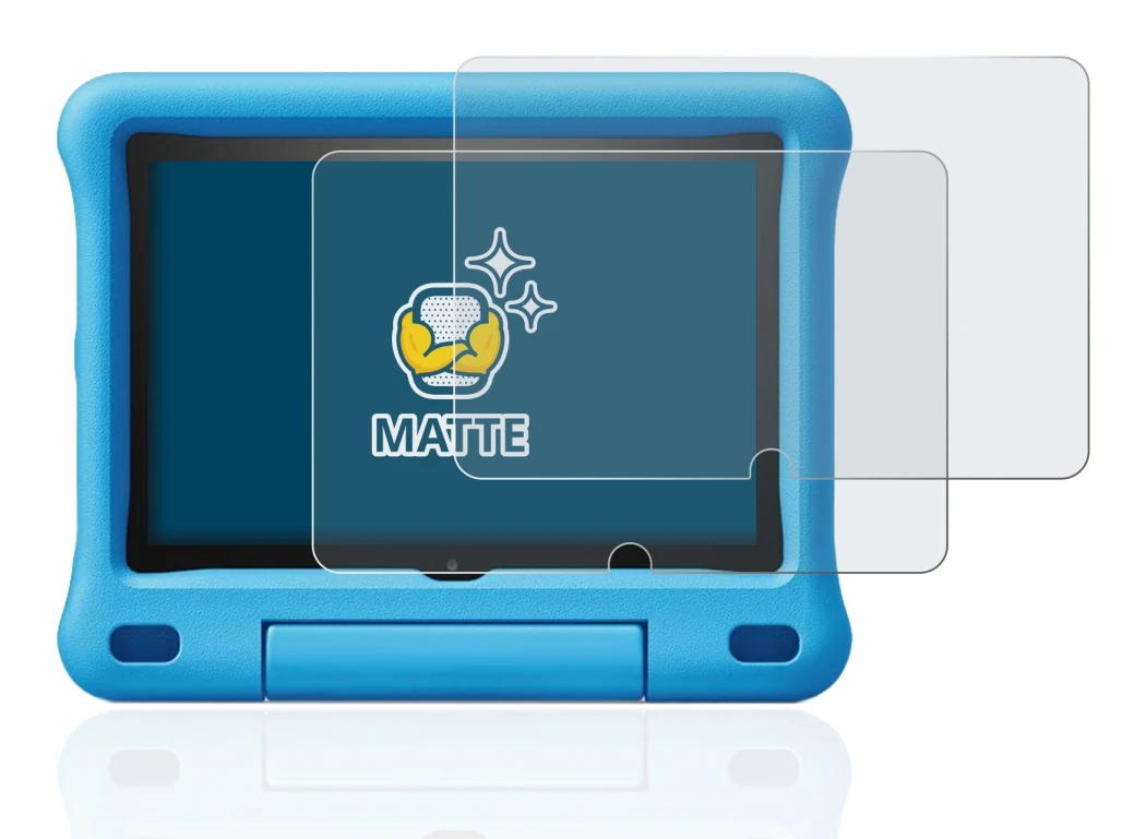 Image de l'appareil Amazon Fire HD 8 Kids Edition 2020 (10ème Gen.) avec une grande variété de protections d'écran.