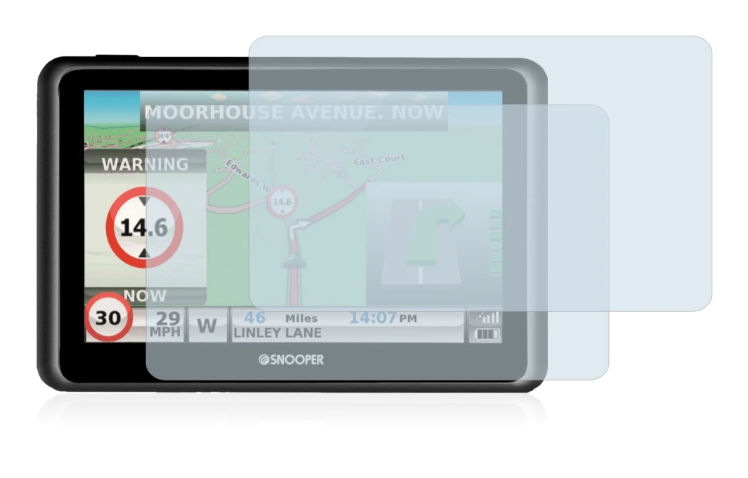 Image de l'appareil Snooper Truckmate S6900 avec une grande variété de protections d'écran.