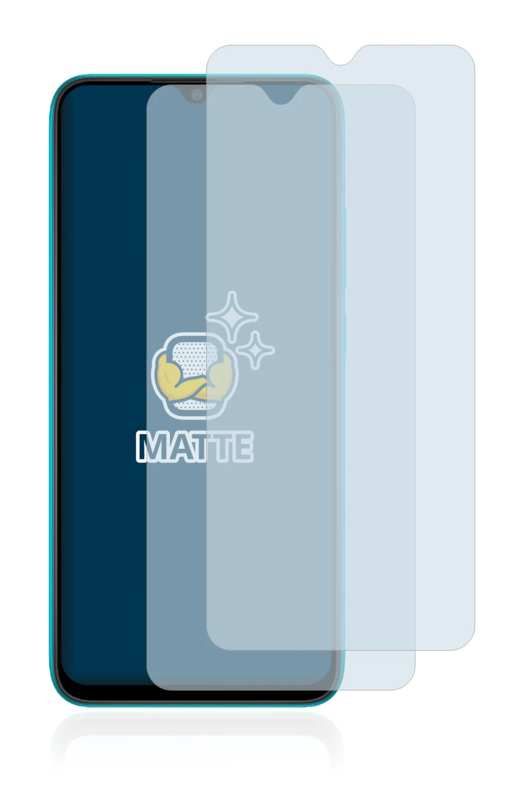 Image de l'appareil Xiaomi Redmi 9A avec une grande variété de protections d'écran.