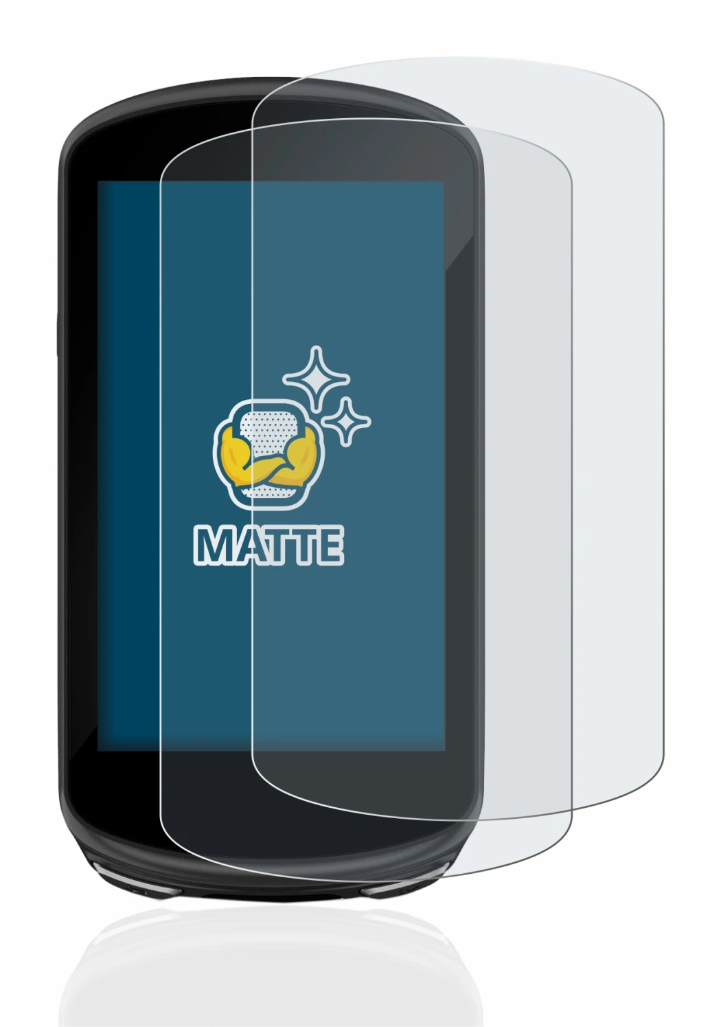 Image de l'appareil Garmin Edge 1030 Plus avec une grande variété de protections d'écran.