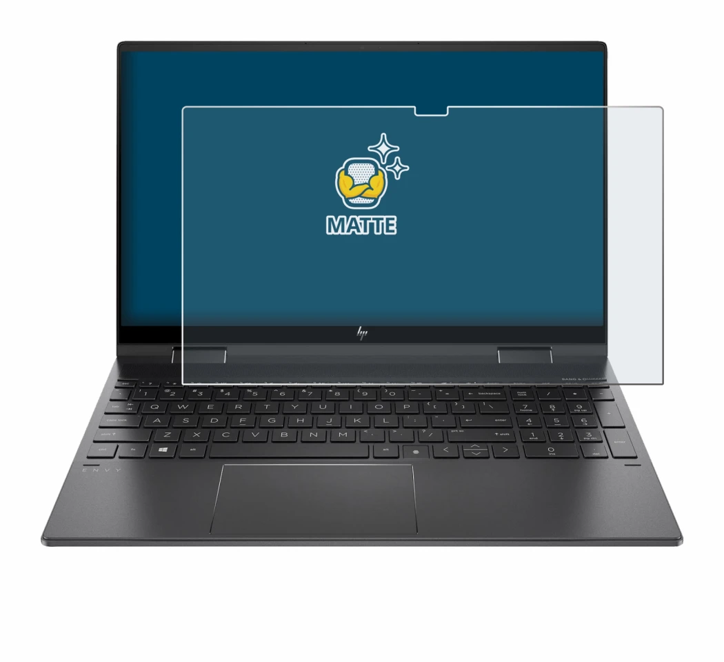 Image de l'appareil HP Envy x360 (15-eX) (358 mm x 230 mm) avec une grande variété de protections d'écran.