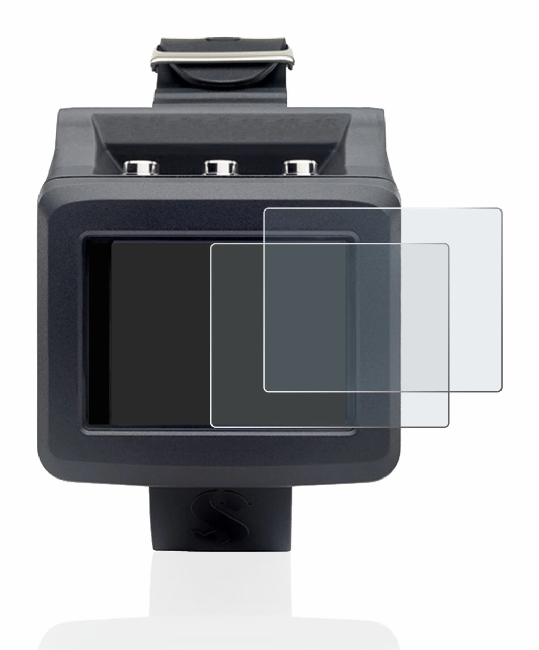 Image de l'appareil Uwatec Galileo G2 avec une grande variété de protections d'écran.