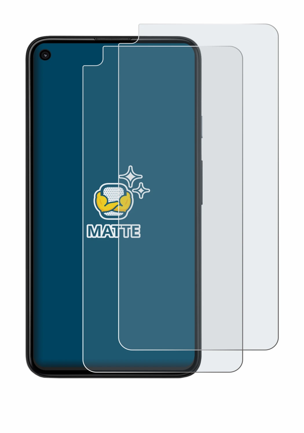 Image de l'appareil Google Pixel 4a 5G avec une grande variété de protections d'écran.