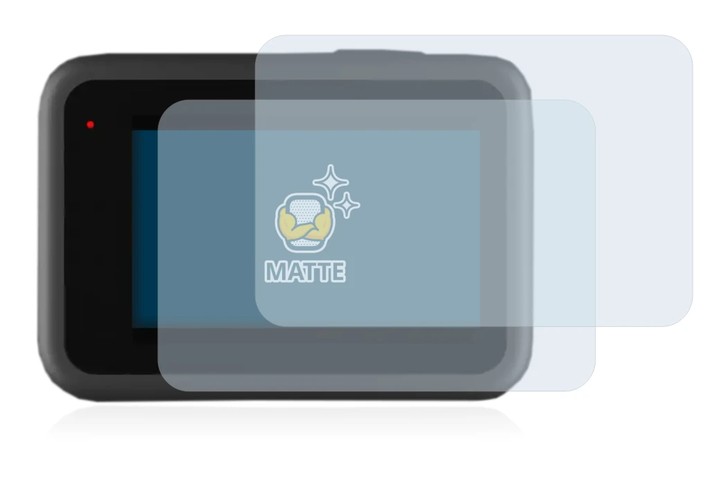 Image de l'appareil GoPro Hero 9 Black avec une grande variété de protections d'écran.