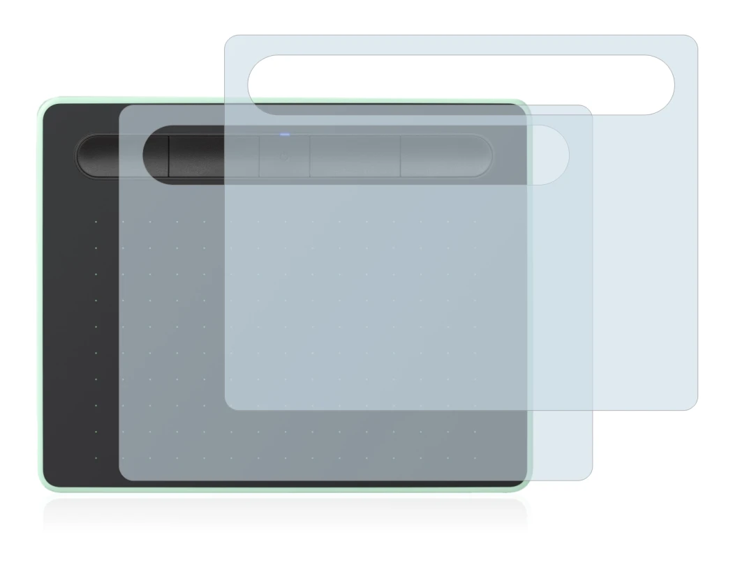 Image de l'appareil Wacom Intuos S Bluetooth avec une grande variété de protections d'écran.