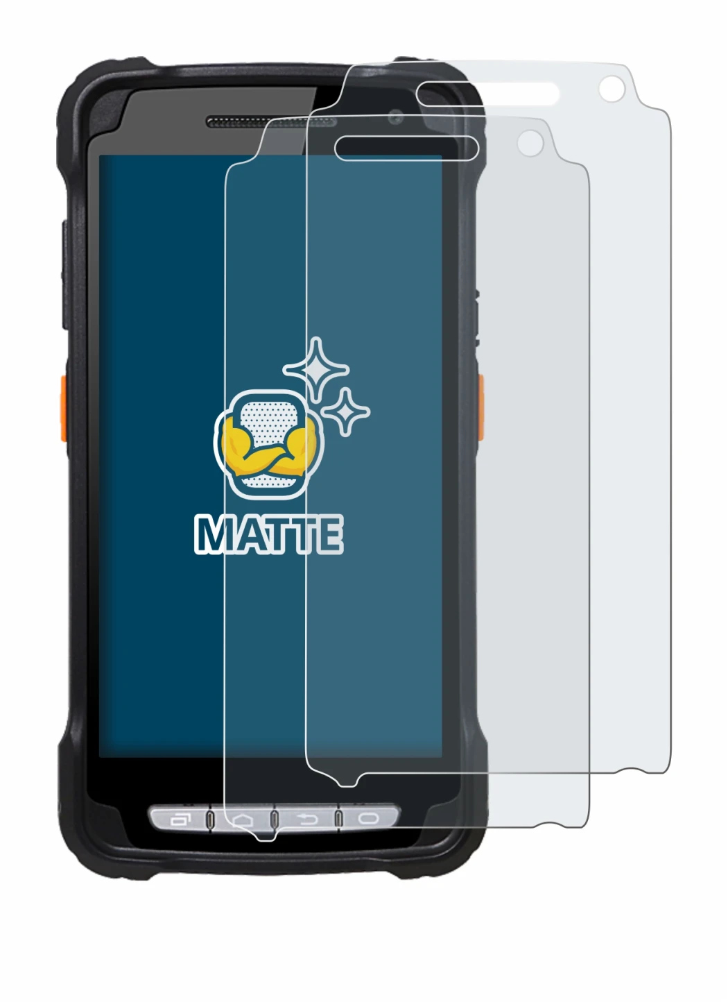 Image de l'appareil Point Mobile PM90 avec une grande variété de protections d'écran.