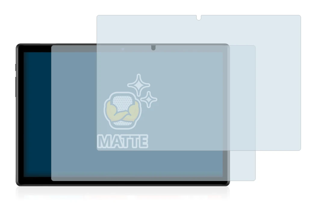 Image de l'appareil Teclast M40 (en paysage) avec une grande variété de protections d'écran.