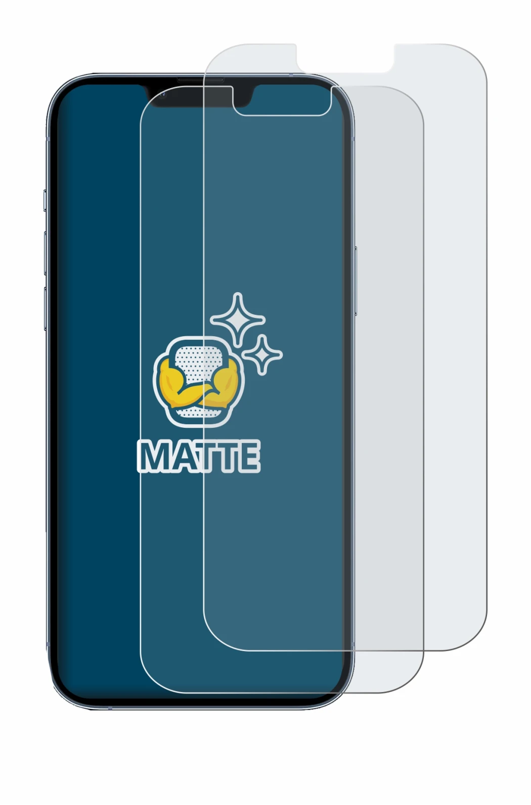 Image de l'appareil Apple iPhone 13 Pro Max avec une grande variété de protections d'écran.