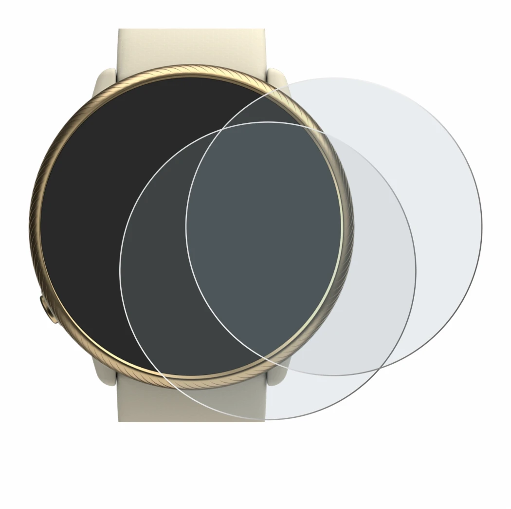 Image de l'appareil Polar Ignite 2 avec une grande variété de protections d'écran.