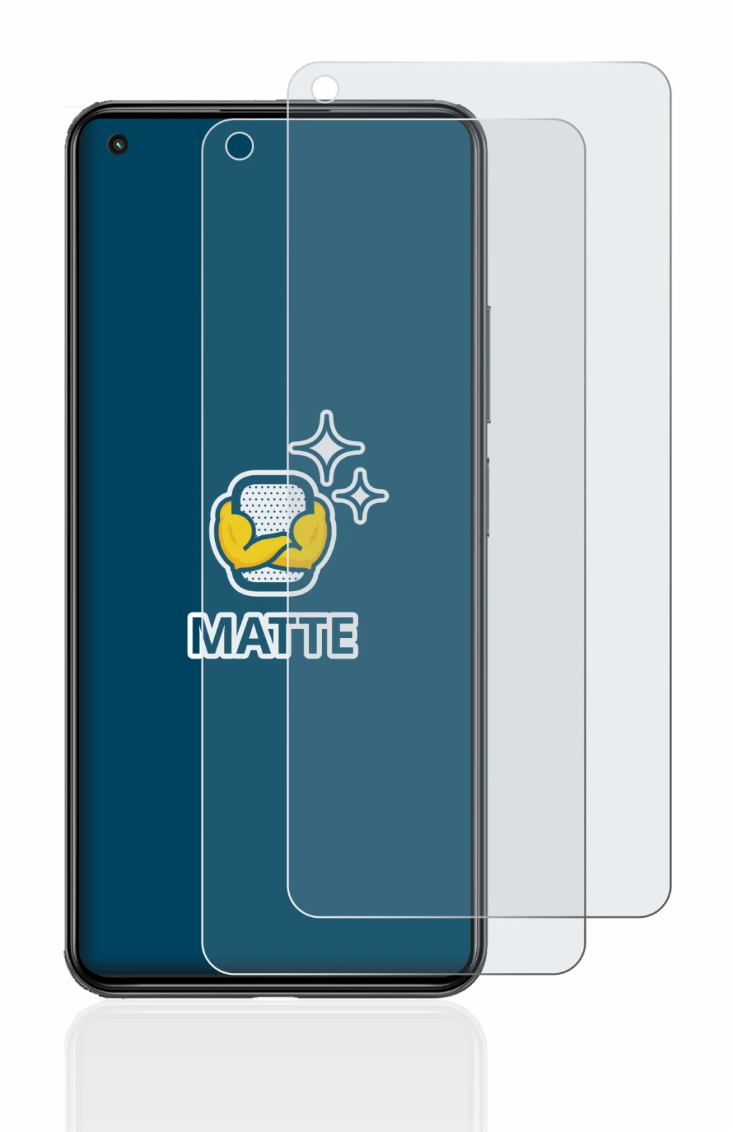 Image de l'appareil Xiaomi Mi 11 Lite 5G avec une grande variété de protections d'écran.