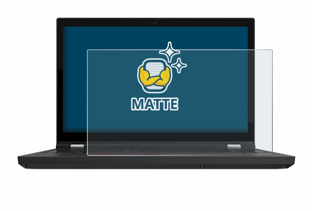 Image de l'appareil Lenovo ThinkPad P15 Gen 2 avec une grande variété de protections d'écran.