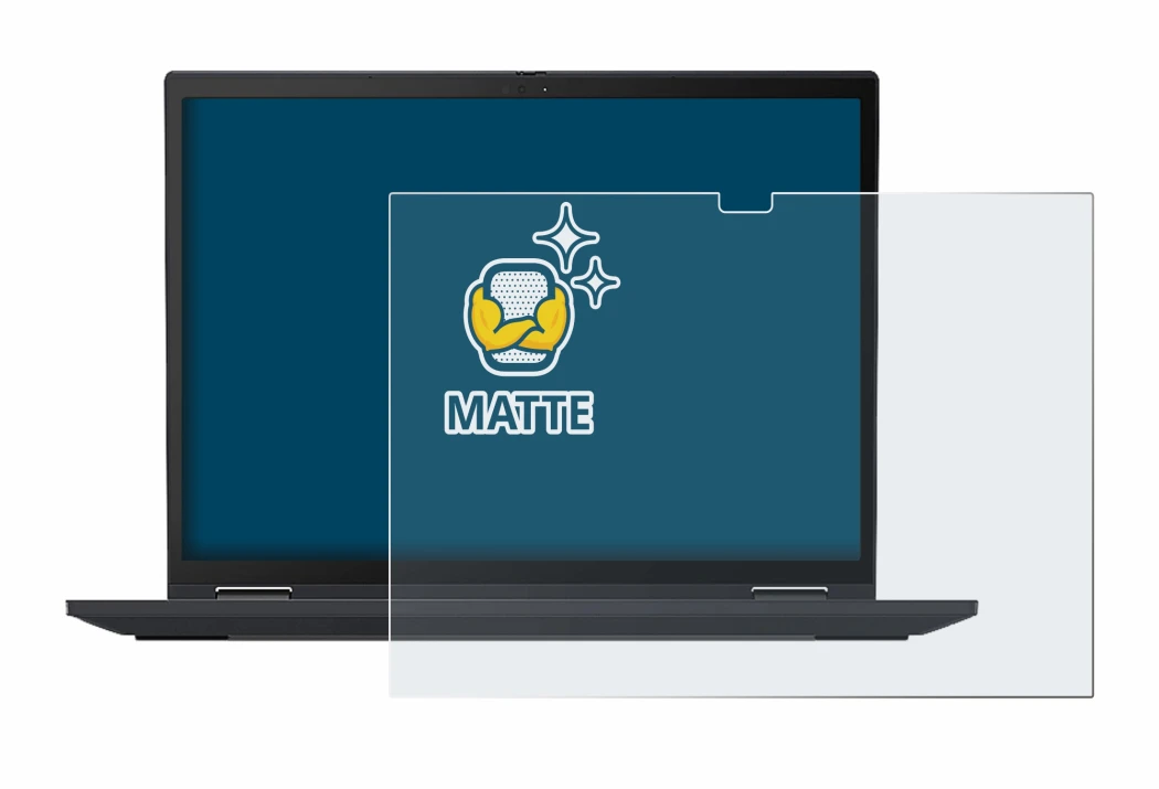 Image de l'appareil Lenovo ThinkPad X13 Yoga Gen 2 avec une grande variété de protections d'écran.