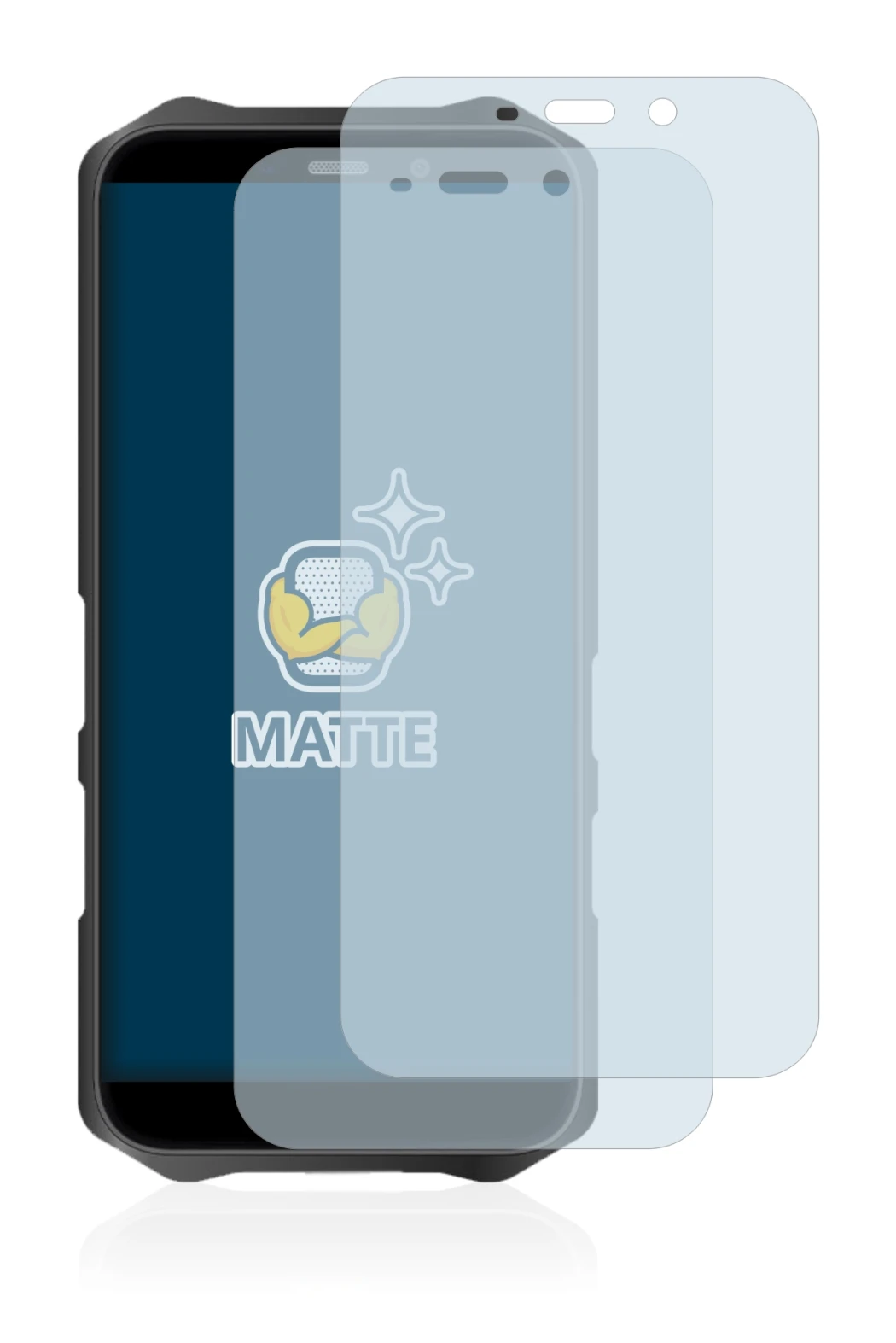 Image de l'appareil Oukitel WP12 Pro avec une grande variété de protections d'écran.