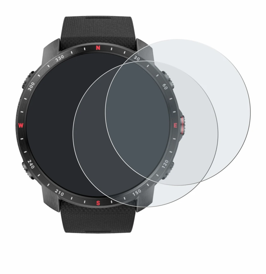 Image de l'appareil Polar Grit X Pro avec une grande variété de protections d'écran.